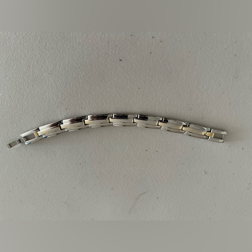 Vintage light two-toned link bracelet